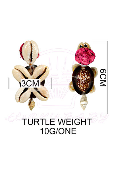 luckybaby Seashell مجموعة من ثلاث سلاحف مصنوعة من الاصداف الطبيعية مصنعة يدويا لديكور المنزل