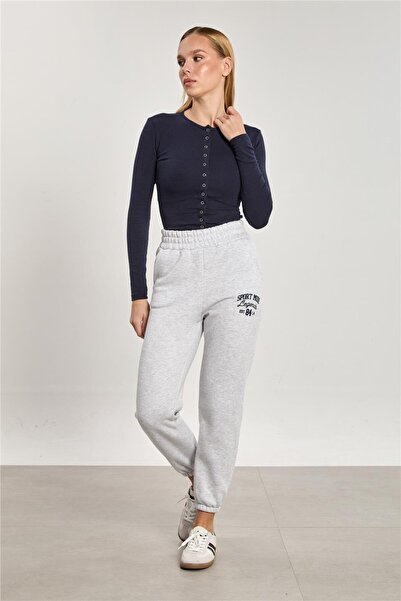 OIL PARK Women's Elasticated Leg Silim Fit Sport Mode Printed Thick Winter Sw...