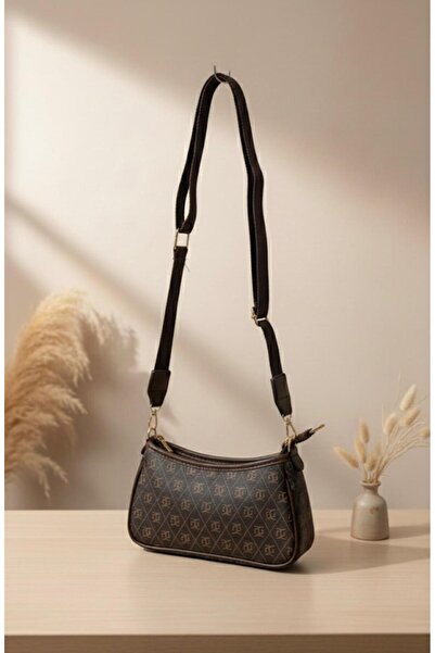 ÇANTA Kahverengi Logolu Monogram Kadın Omuz Ve El Çantası