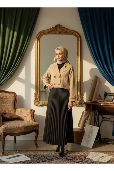 Butik Kısa Trençkot