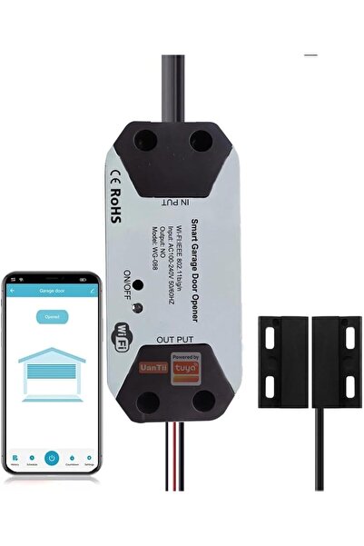 UanTii جهاز فتح باب المرآب الذكي Tuya بتقنية الواي فاي