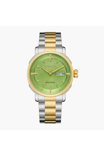 Omax ساعة من الفولاذ المقاوم للصدأ ثنائية اللون