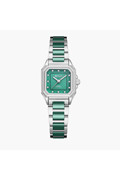 Omax Green Ceramic Women's Watch