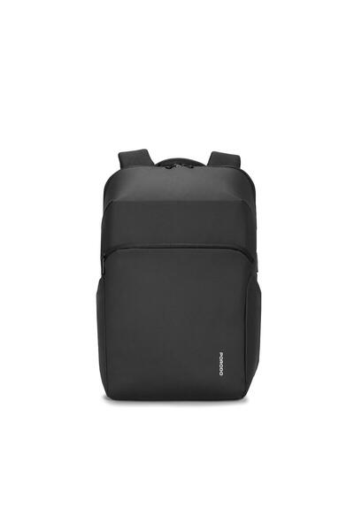 porodo Lifestyle Water-Resistant PU Backpack with Compression, Dual Laptop Sl...