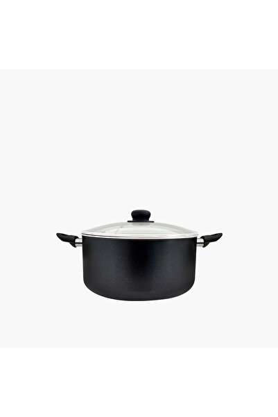 ROSSETTI Milano Aluminium Casserole with Glass Lid - 28 cm