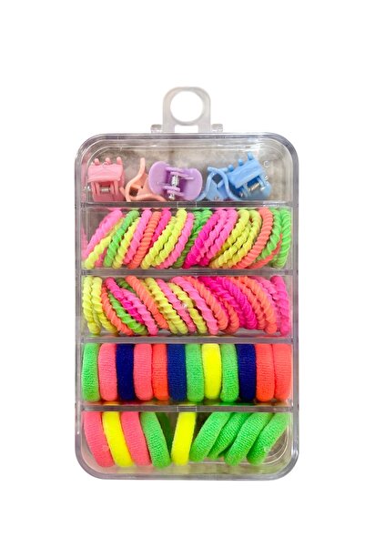 SHEKER HOME Hair Elastic & Mini Clip Set Suitable for Babies and Children