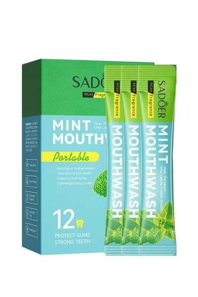 sador غسول فم ومعطر بنكهة النعناع، عبوة محمولة، 10 مل، 20 قطعة