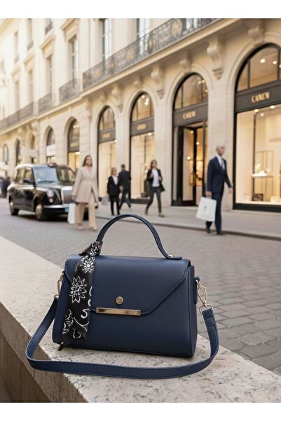 Handley LÜKS FULAR DETAYLI EL VE OMUZ ÇANTASI ÇAPRAZ ASKILI