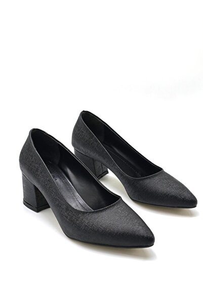 KİNDEP Bamse Heeled Women's Shoes Black