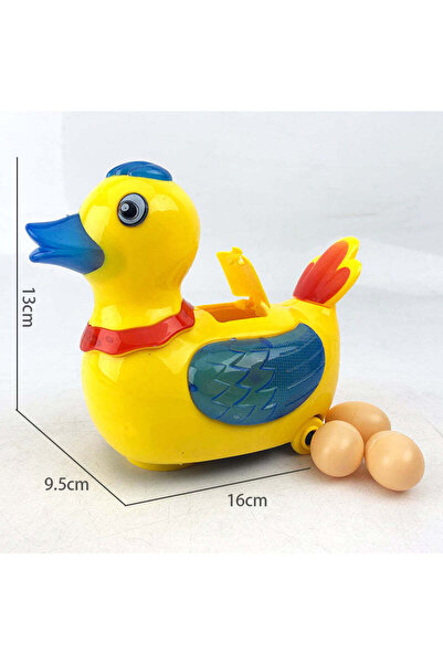 Toybox Electric Duck Toy for Kids Walks and Lays Eggs with Lights and Fun Music