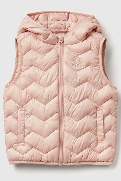 Benetton Bebe Yelek Kız Çocuk Açık Pembe 1-6 Yaş