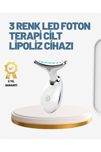 Epilons Cilt Yenileyici Şarjlı Güzellik Aleti – Pozitif/Negatif İyon, Titreşimli Masaj ve Kırmızı-Mavi-Yeşil