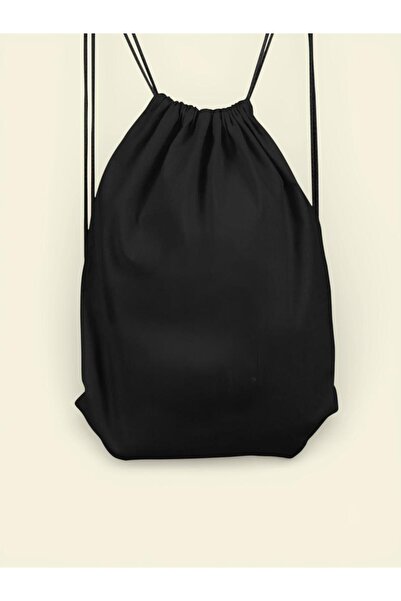 Blue Burry Black Drawstring Backpack – Lightweight Sports, Gym, School & Dail...