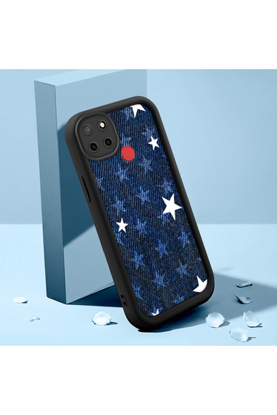 Hontinga حافظة متوافقة مع هاتف Realme C25S، حافظة هاتف رقيقة من السيليكون الن...