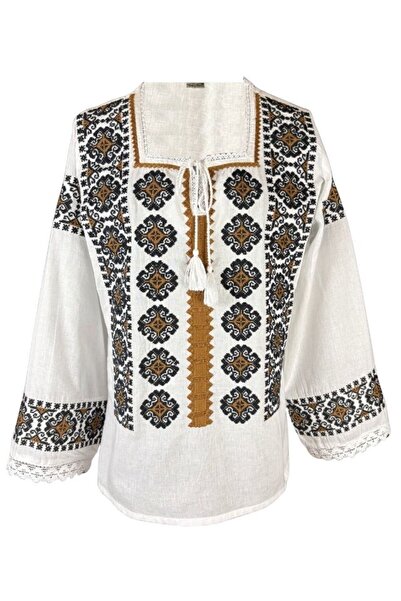 rody's forever Women's blouse DF white/orange , size 3XL