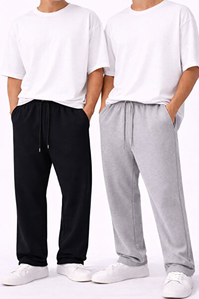 pandy Pantaloni de trening unisex, sezonieri, cu 2 țevi de încălzire, cu croi...