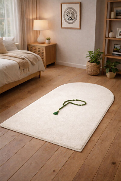 Raschel Carpet Dekoratif Yumuşak Yıkanabilir Diz Ağrıtmaz Kaymaz Taban Seccad...