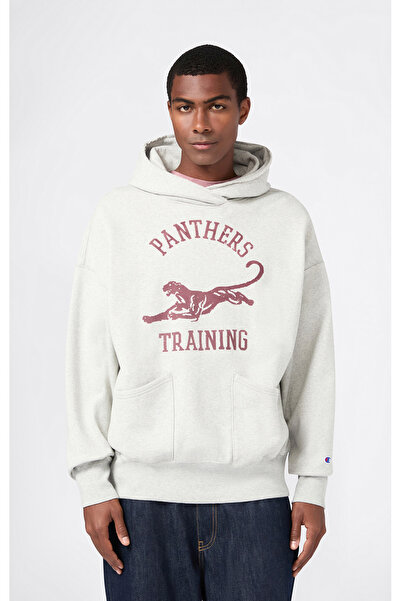 Champion Time Capsule Hooded Sweatshirt Erkek Gri Sweatshirt - 221587-EM028