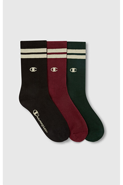 Champion 3pk Crew Socks Unisex Siyah  Çorap - U20250-KK001