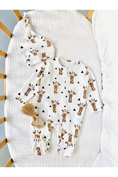 NUNU BABY Giraffe Fermuarlı Tulum