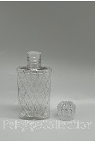 Pearl Star (75 ADET) Baklava Dilimli Mika Plastik Boş Kolonya Şişesi 50ml (Tı...