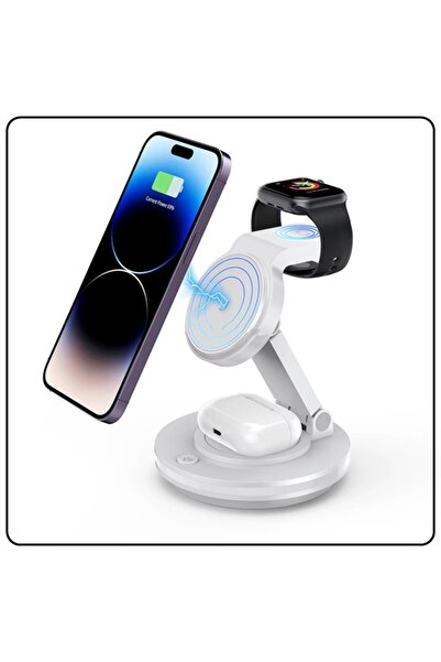 OEMN Universal Magnetic Charger, 180° Rotating, MagSafe Compatible, 4-in-1 Fo...