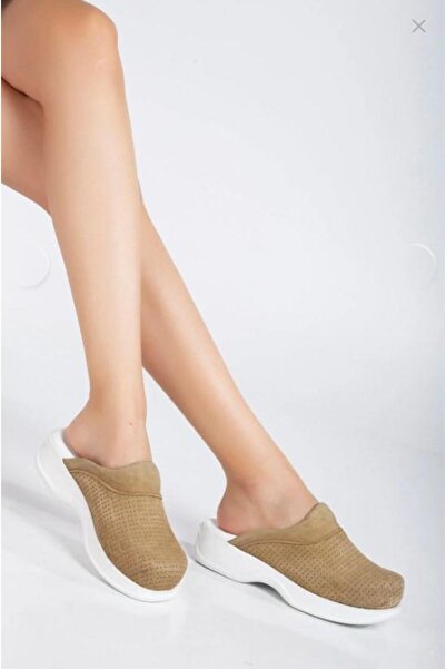 Biocomfort Women's Genuine Leather Mink Orthopedic Slippers for Nurses, Docto...