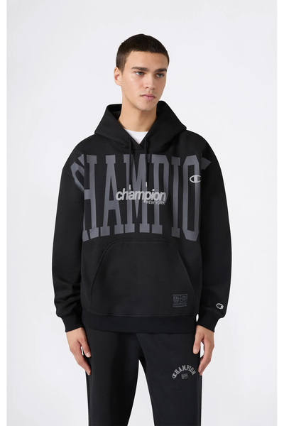 Champion Hooded Sweatshirt Erkek Siyah  Sweatshirt - 221304-KK001