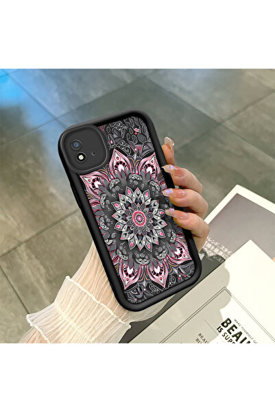 Hontinga حافظة هاتف من السيليكون الناعم الرقيق بنمط أسود متوافق مع هاتف Realm...