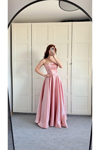 AYŞENUR DİNÇER Cindirella Abiye Pembe