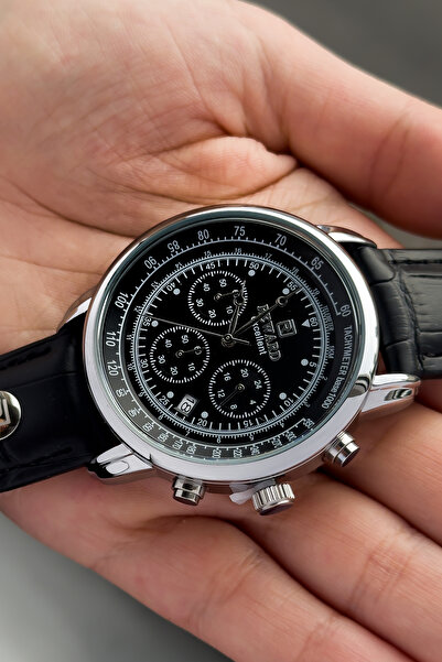 Reward Excellent Series Leather Strap Full Function 5 Atm Waterproof Men's Wr...