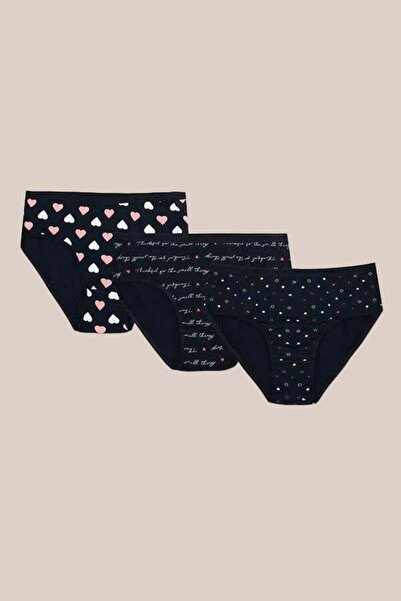 Aria's Closet Σλιπ 3 τεμαχίων μεγάλου μεγέθους βαμβακερό Lycra μικτό χρώμα