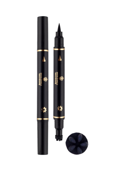 Tikatti Çift Uçlu Çiçek Desenli Eyeliner