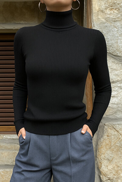 Trendy Mall Turtleneck Sweater Seasonal Savior Piece Cotton Turtleneck Raised...