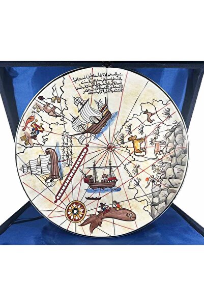 Çini Evi Piri Reis Maped İznik Tile Plate