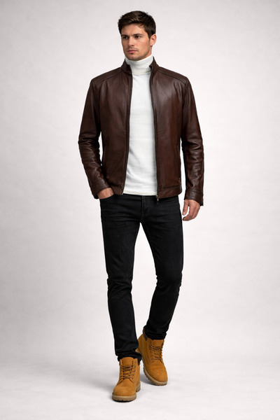 DYNAMO Pelle Diplerle Leather Coat