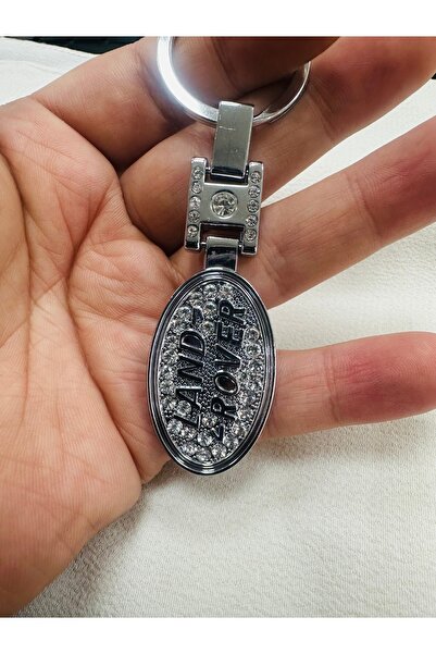 ÇELİKSİLVERTAKI سلسلة مفاتيح لاند روفر الفاخرة من الحجر