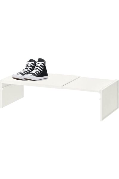 BLOOMING TIME Cabinet Shelf Expandable, Kitchen Expandable Helper Shelf, Stac...