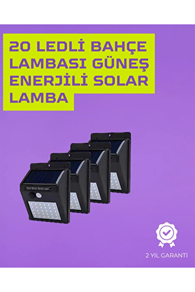 Epilons Güneş Enerjili Akıllı Duvar Lambası | PIR Sensörlü, Otomatik Aydınlat...