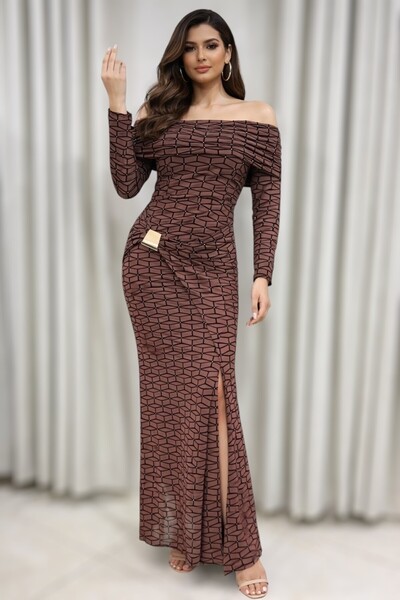 MAIN DRESS Evening dress with lock