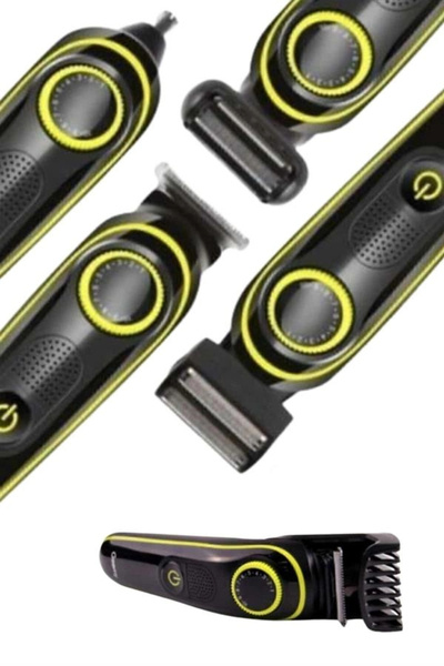 Epilons Saç Sakal Şekillendirici Tıraş Makinesi 5 Başlıklı Paslanmaz Çelik Bı...