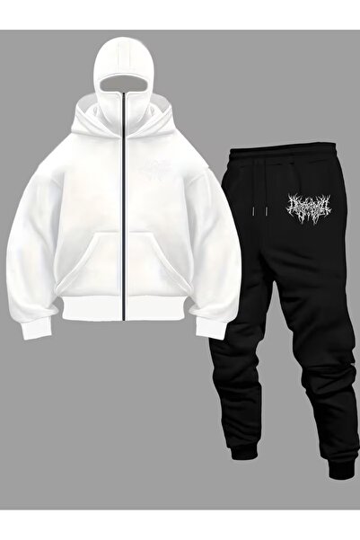 Flaubert -Kar Masked Ninja Unisix Zippered Tracksuit Set Cardigan 3 Thread Th...