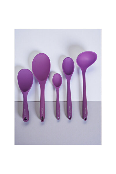 EMPA A V M Fireproof, Non-Stick, Scratch-Resistant 100% Silicone 5-Piece Spoo...