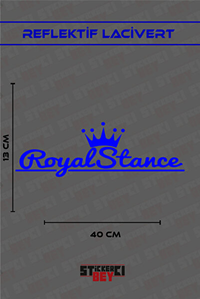 STİCKERCI BEY ملصق دراجة نارية وكمبيوتر محمول وسيارة بتصميم ROYAL STANCE (قطع...