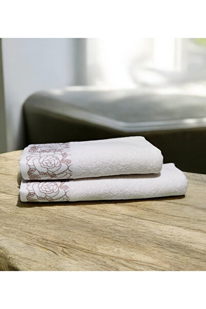 Nurpak Gülizar 100% Cotton Bath Towel Set 50X90 and 90X150 Towels