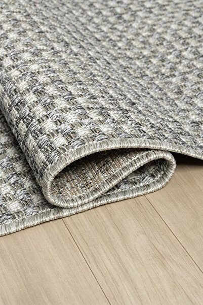 SEYRAN HALI HAV TOZ VERMEZ DOKUMA TABAN SİSAL HALI 667-GRİ