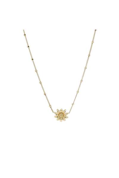Bijuteria SORELLY Silver Flower Necklace Silver Plated with 18k Gold