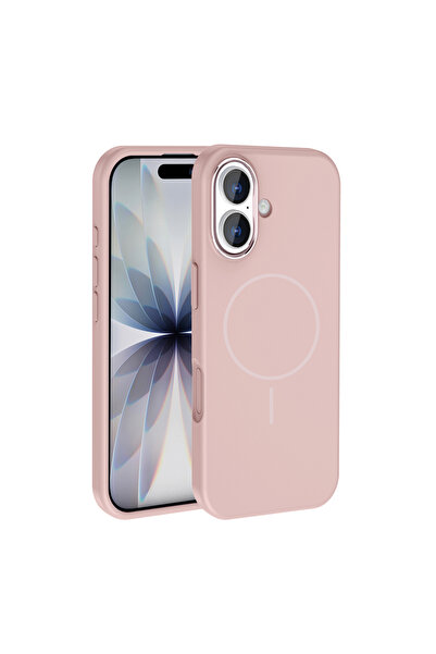 zore iPhone 17 Kılıf M-Safe Şarj Özellikli Metal Kamera Çerçeveli SHRP Edi Si...