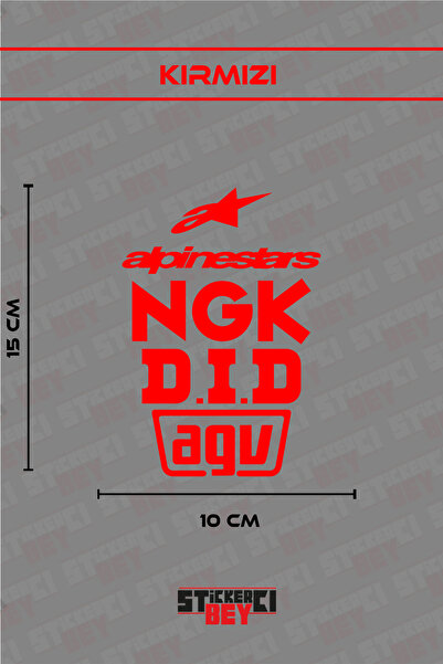 STİCKERCI BEY Alpine Strars Written Motorcycle Laptop Helmet Car Sticker Deca...