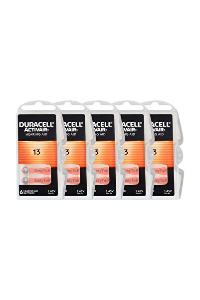 Duracell Activair 13 Kulaklık Pili 6lı Blister - 5li Paket